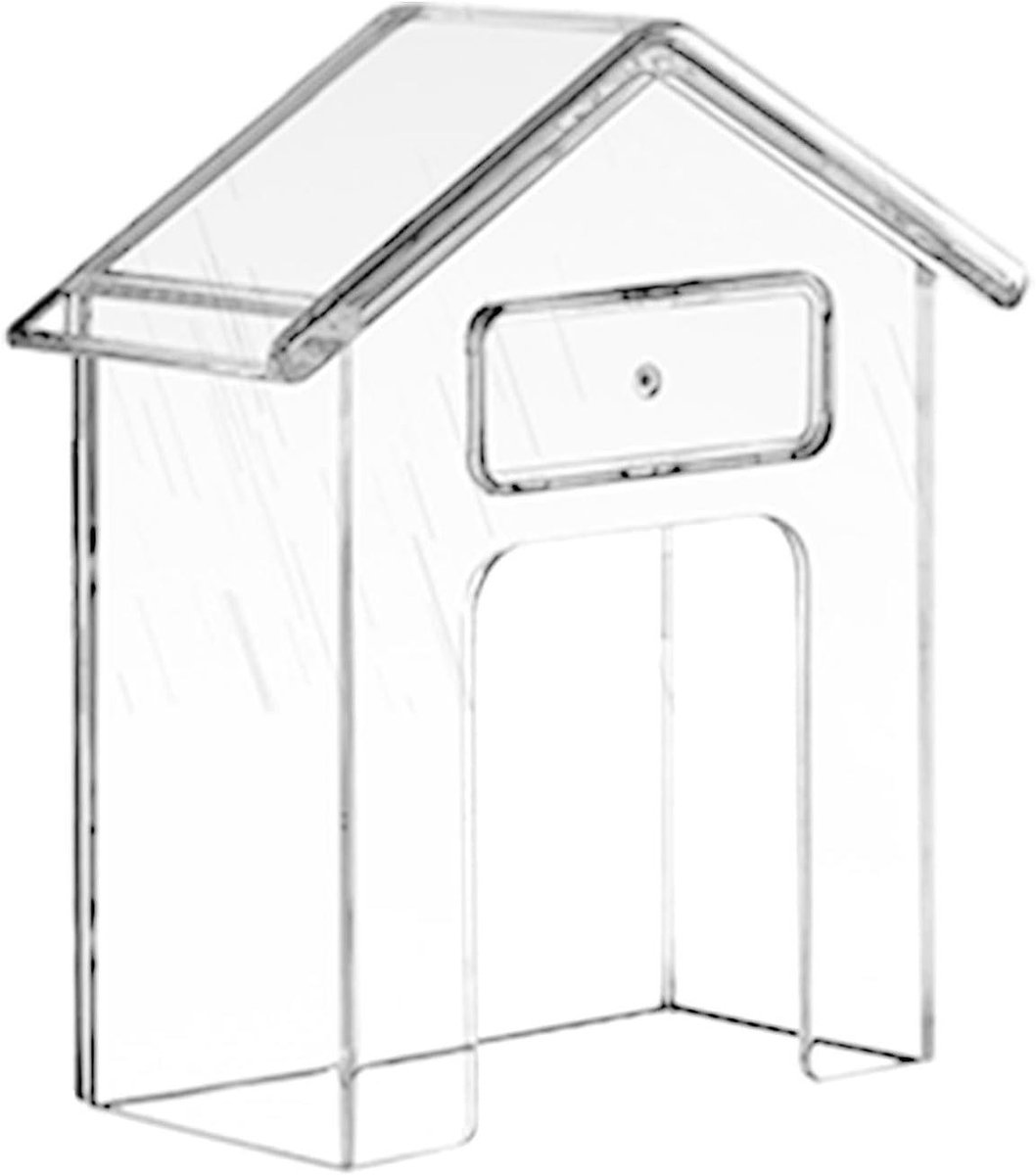 Deurbel Regenhoes - Deurbel Beschermhoes - Deurbel Beschermen - Huisvorm Ontwerp - Universeel - Transparant