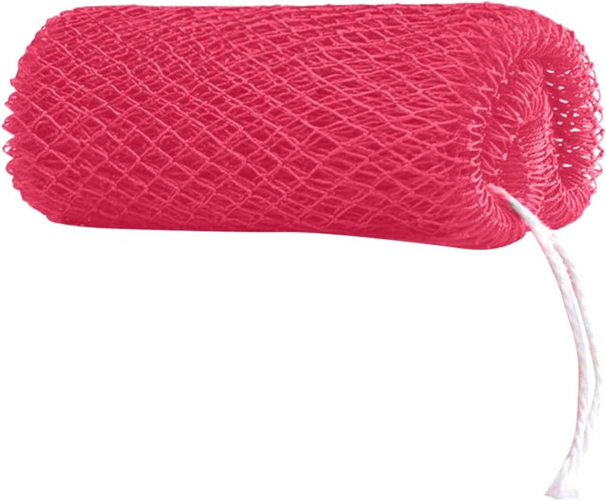 Netspons - Body scrubber - Huid reinigen - Duurzaam nylon - 35 x 60 cm - Blauw