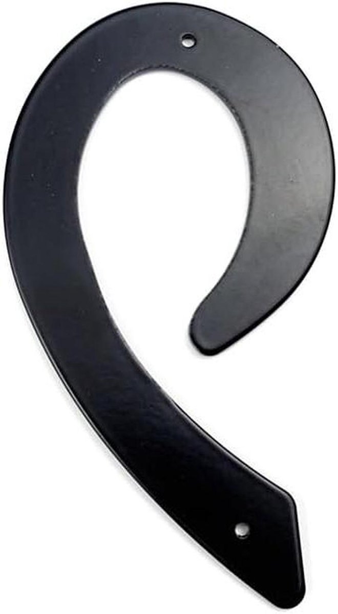Grote huisnummers, 1 stuk 4" 101mm metalen huisnummer zwart aluminiumlegering nummer buiten #0-9 voordeurnummers(8)