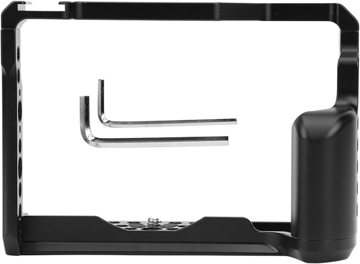 Camera Kooi - Vlogger Rig - Professionele Fotografie - Aluminiumlegering Constructie - 17x13x9 cm - Zwart