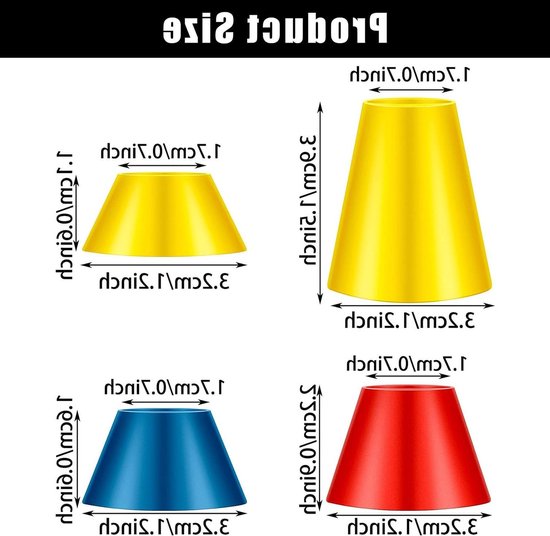 Allecto - Multicolour Rubber Golf Tees - Jumbo Hoogtes - Ideaal voor binnengebruik - Set van 4 - Perfecte grip - Duurzaam materiaal - Geschikt voor.. van Allecto — afbeelding 3