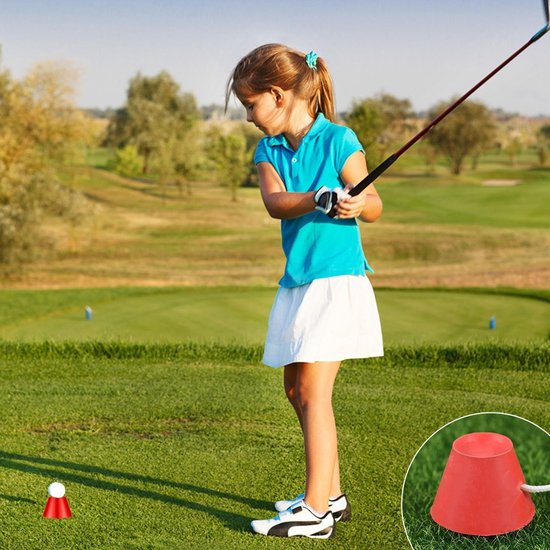 Allecto - Multicolour Rubber Golf Tees - Jumbo Hoogtes - Ideaal voor binnengebruik - Set van 4 - Perfecte grip - Duurzaam materiaal - Geschikt voor.. van Allecto — afbeelding 4