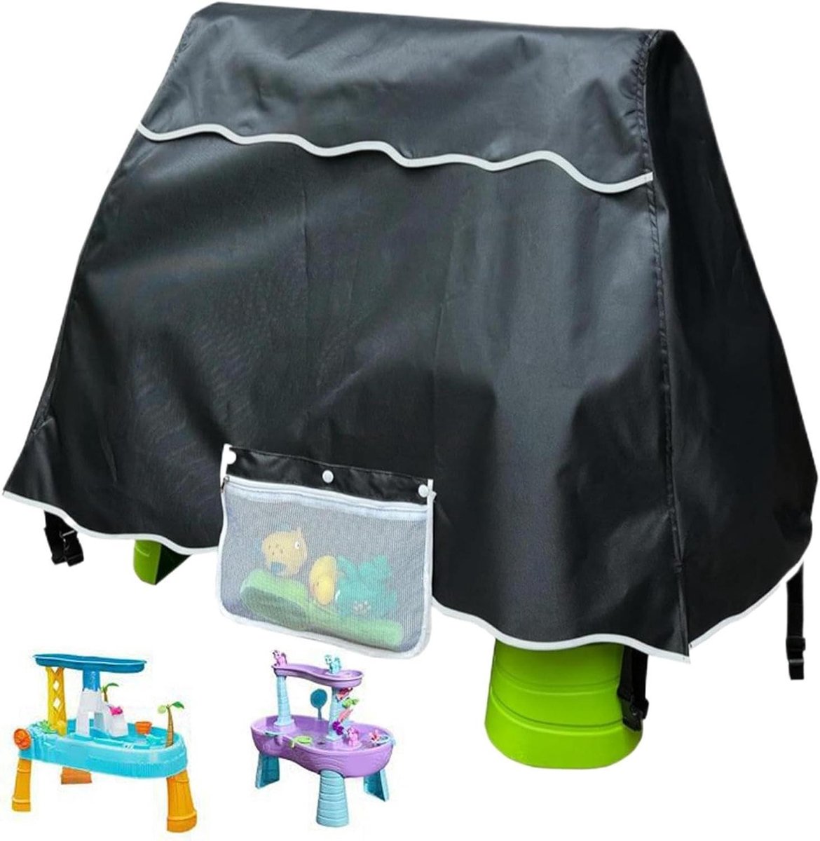 Water Table Cover - Outdoor Toy Cover - Kinderspeelgoed Beschermen - Stormbestendig Design - 23 x 25 x 5 cm