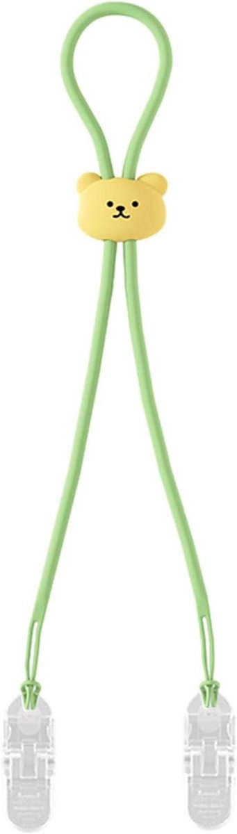 Slabbetjes Houder - Servet Clip - Eetkleding Beschermen - Huidvriendelijk Materiaal - 28.5 cm - Groen