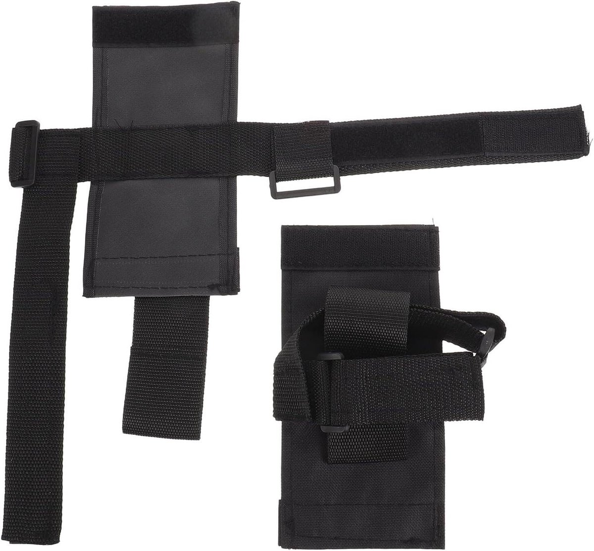 Pedaalriemen Hometrainer - Voetbanden Fiets - Revalidatie Training - Verstelbaar Flexibel - 41 x 30.5 cm - Zwart