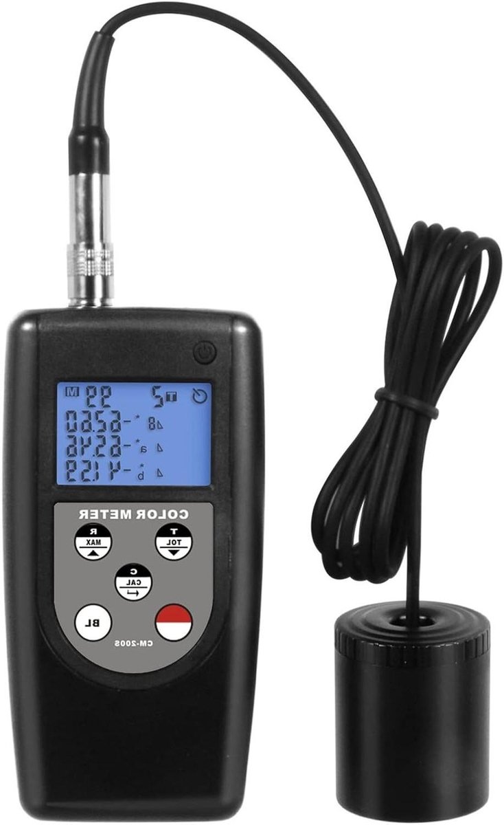 Kleurmeter - Kleurverschil tester - Kwaliteitscontrole - Hoge nauwkeurigheid - 10g - Zwart