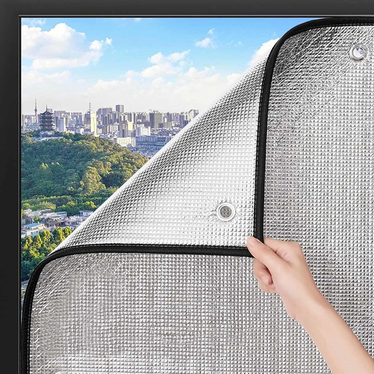 Raamfolie - Isolatiefolie Zonwering - Privacy Creëren - Warmte en Geluidswerend - 40x180cm