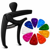 Premium Capo voor Gitaar met 10 Plectrums - Kapo Accessoires voor Akoestische Gitaar