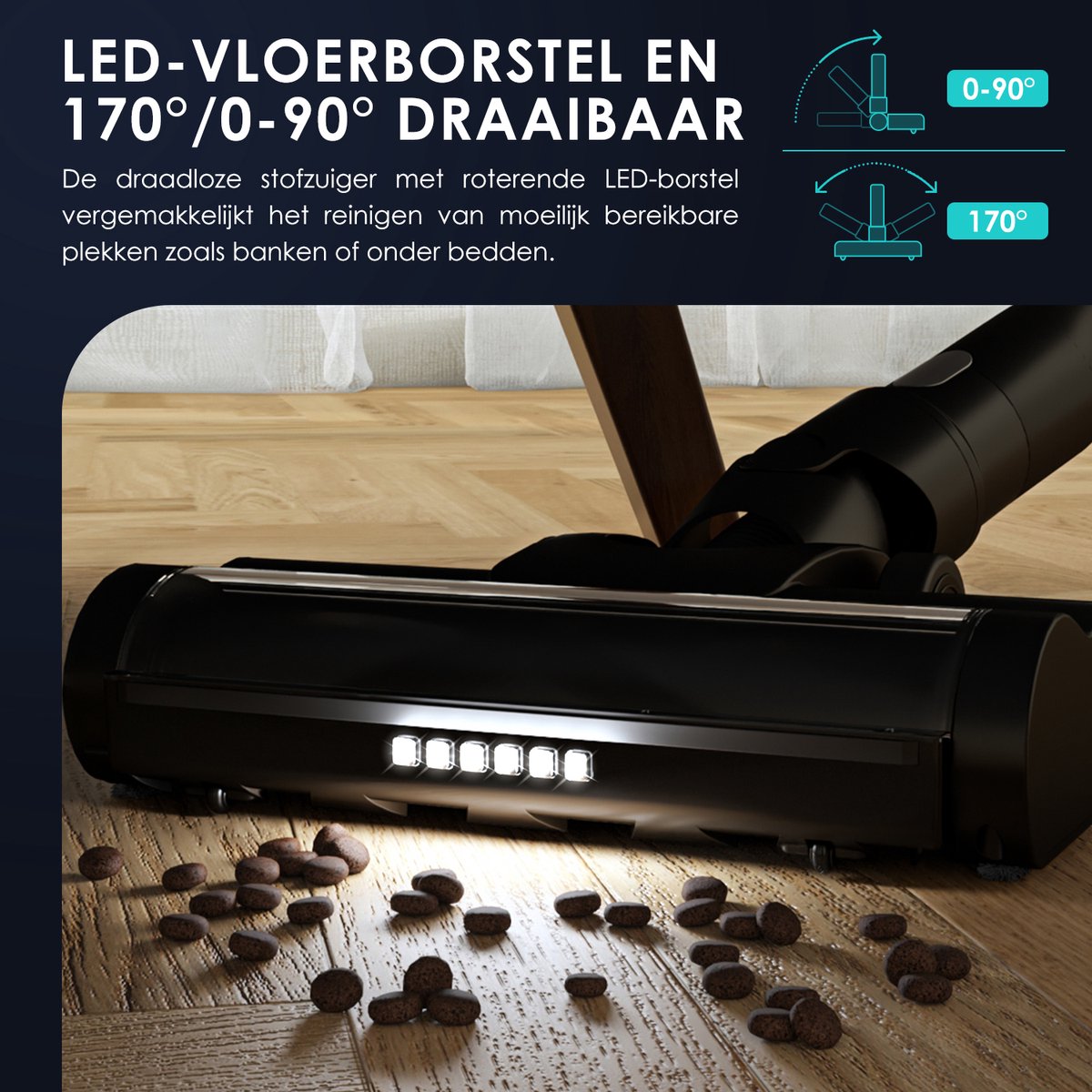 Elekiatech Steelstofzuiger Draadloos - 70000Pa - afbeelding 3