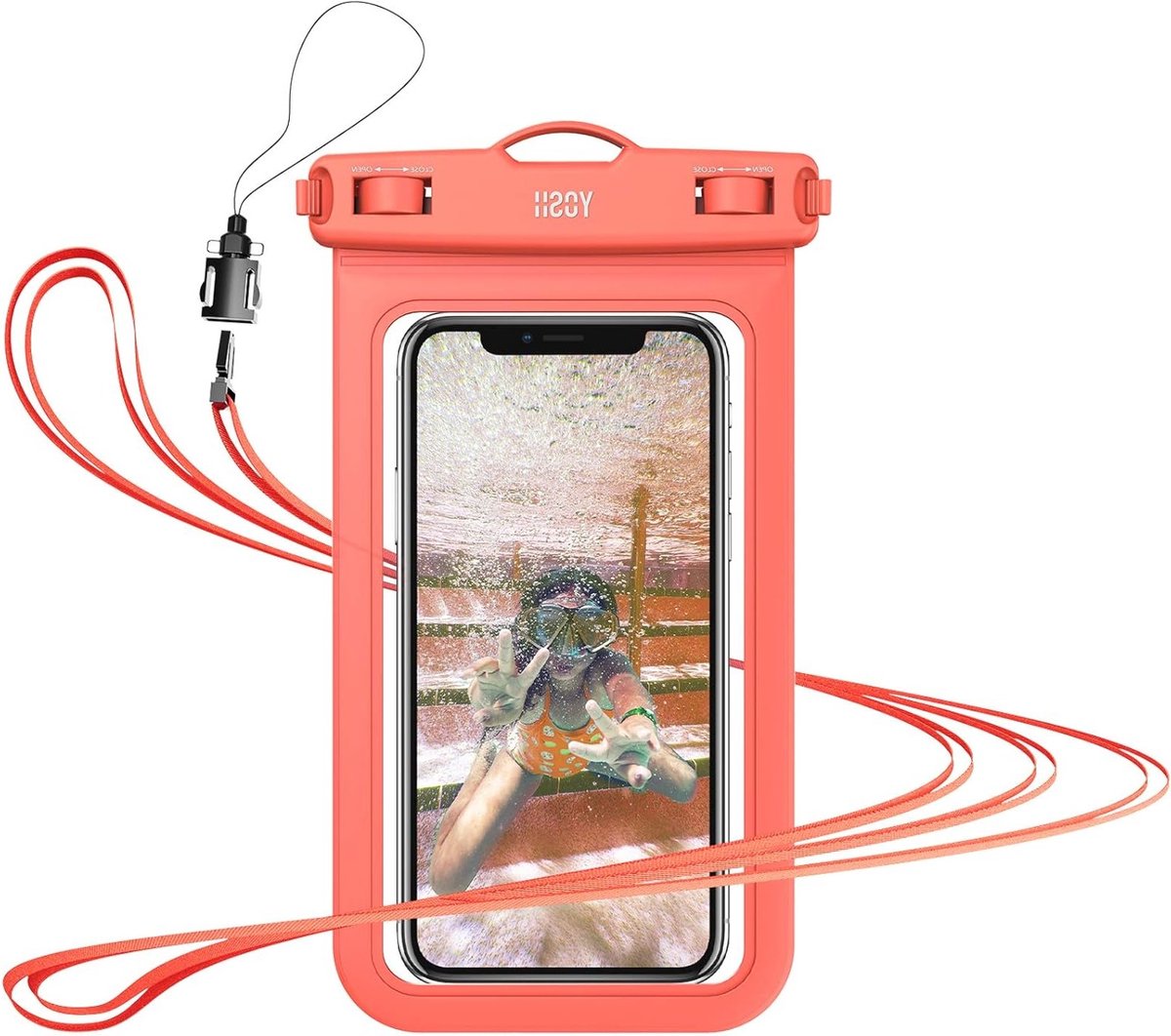 Waterdichte Telefoonhoes voor Onderwater Gebruik, Geschikt voor Zwemmen, Strand en Vissen - Universele Bescherming voor iPhone, Samsung, LG en Huawei tot 6.8 Inch
