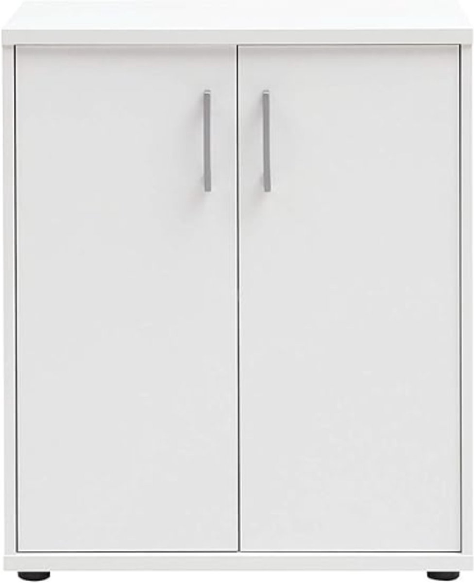 Relaxdays Ladekast Op Wieltjes Met Hangmappenhouder Wit Bureau Onderkast Met 2 Lades Archiefkast Voor Thuis En Kantoor 72x43x46 Cm