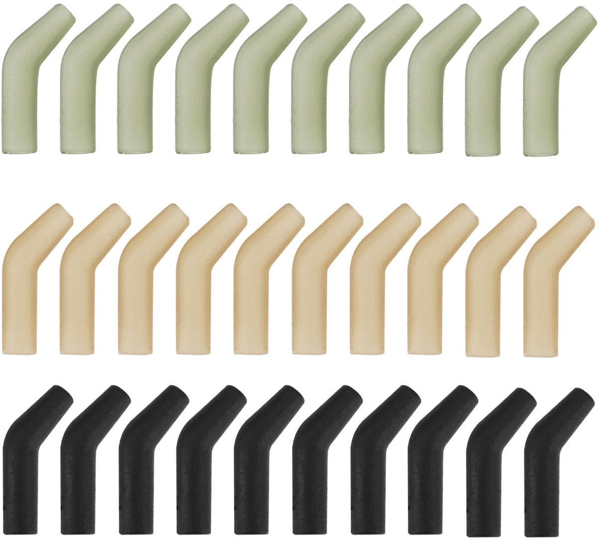 Dailygoods- Vishaak 30 Stuks - TPR Aligner - Lengte 11 Mm - Voor 2/4/6/8 Vishaken - Geschikt voor Zoetwater/Zoutwater - Verbeterd Vissucces - Haakaccessoires