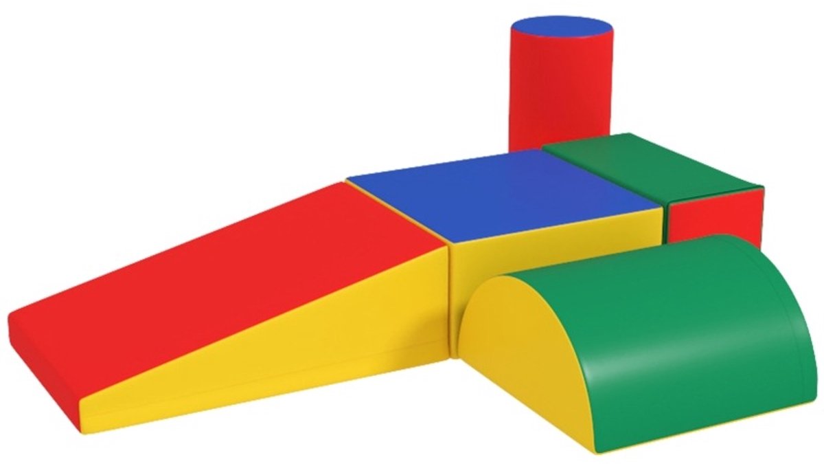 YYchan Zachte Speelblokken - 5-delige Foam Klimset - Kunstleer - Multicolor - 1-3 jaar