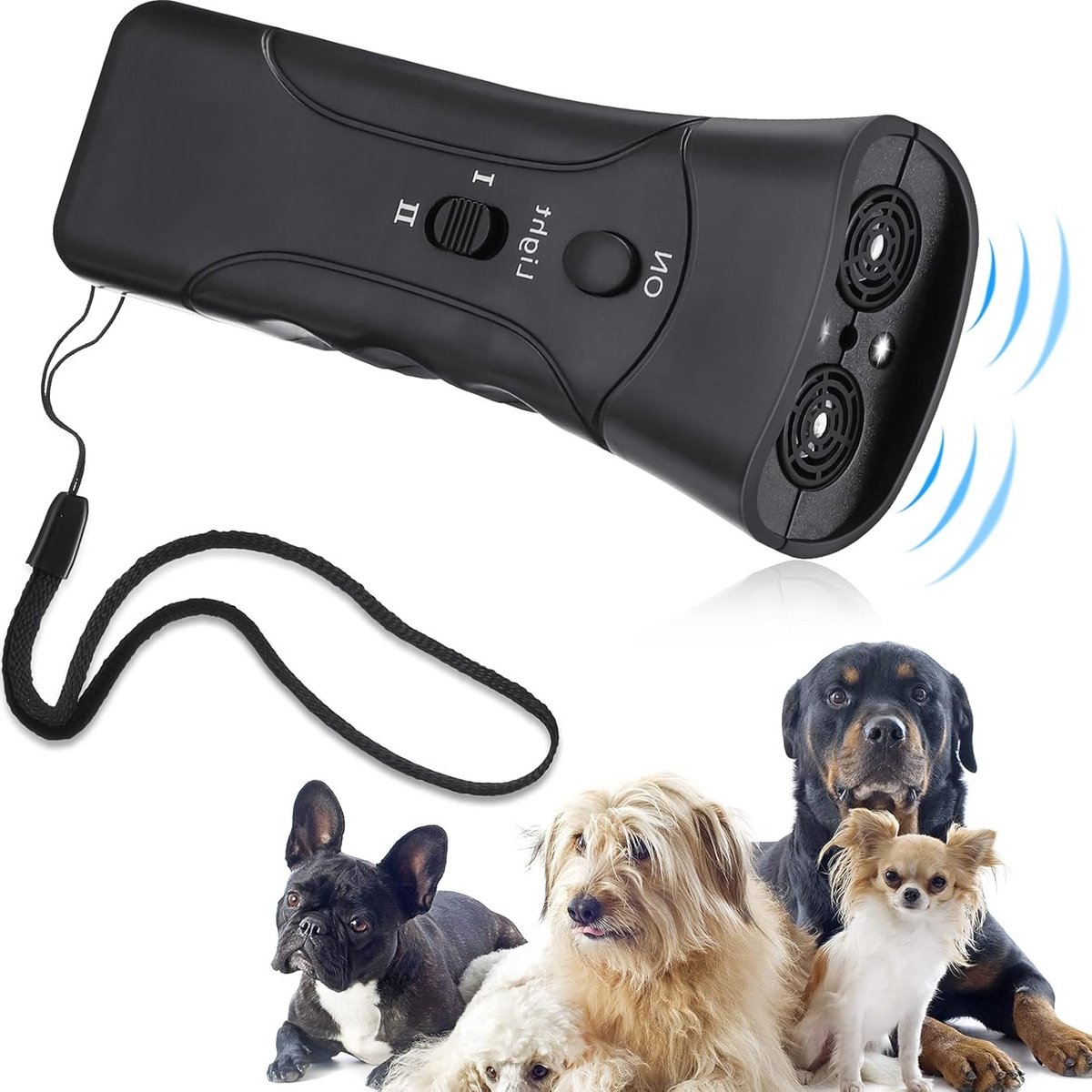 Ultrasone Handheld Hond Repeller en Trainer - Effectief Hulpmiddel voor Hondentraining, Voorkom Blaffen en Verbeter Gedrag tijdens Wandelen
