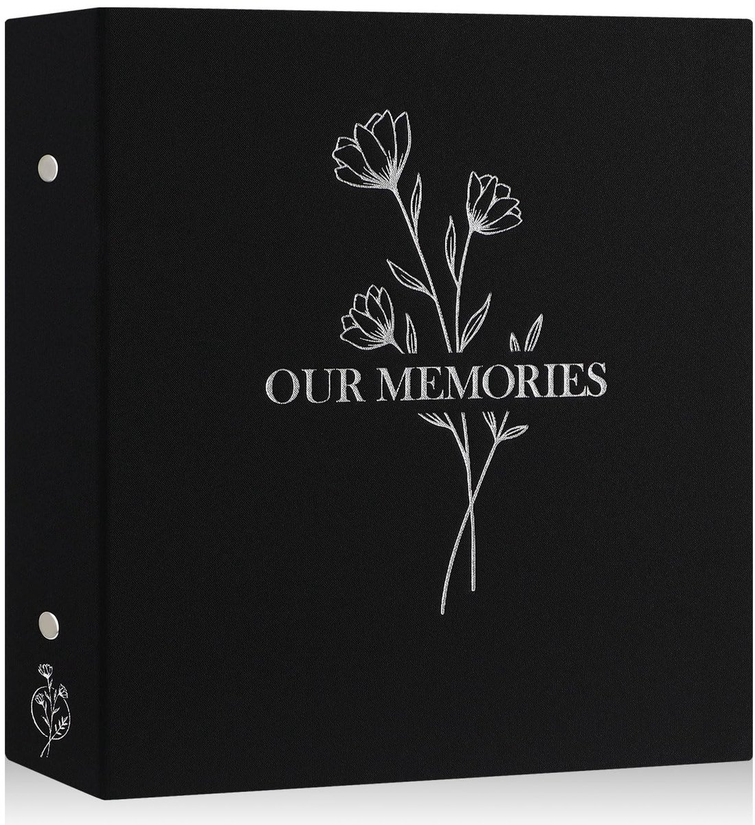 Dailygoods- Fotoalbum 10x15 cm - Geschikt voor 600 foto's - Insteekvakjes - Luxe linnen omslag - Waterdicht en zuurvrij - Stijlvol ontwerp met zilveren print - Fotoboek