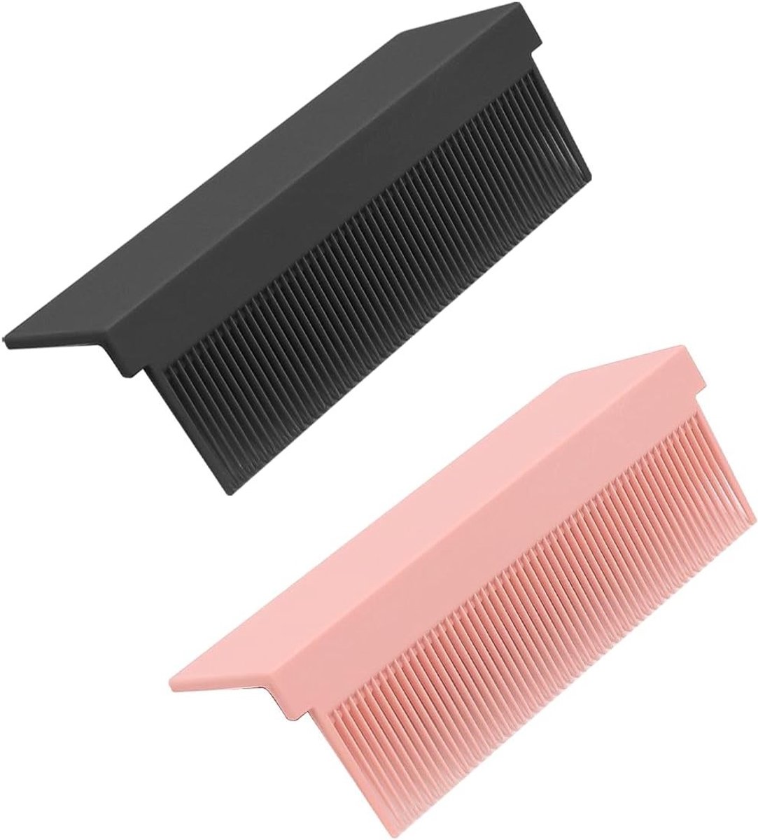 EGoods - Kam voor Haar Rechttrekken, Vrouwen Mannen Kapper Salon - 2 Stuks, Zwart Roze