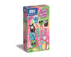 Clementoni Create Your Message Pen Charmed - Pennen Maken Knutselpakket - Creatief Knutselen Cadeau - Knutselset voor Meisjes en Jongens vanaf 6 Jaar