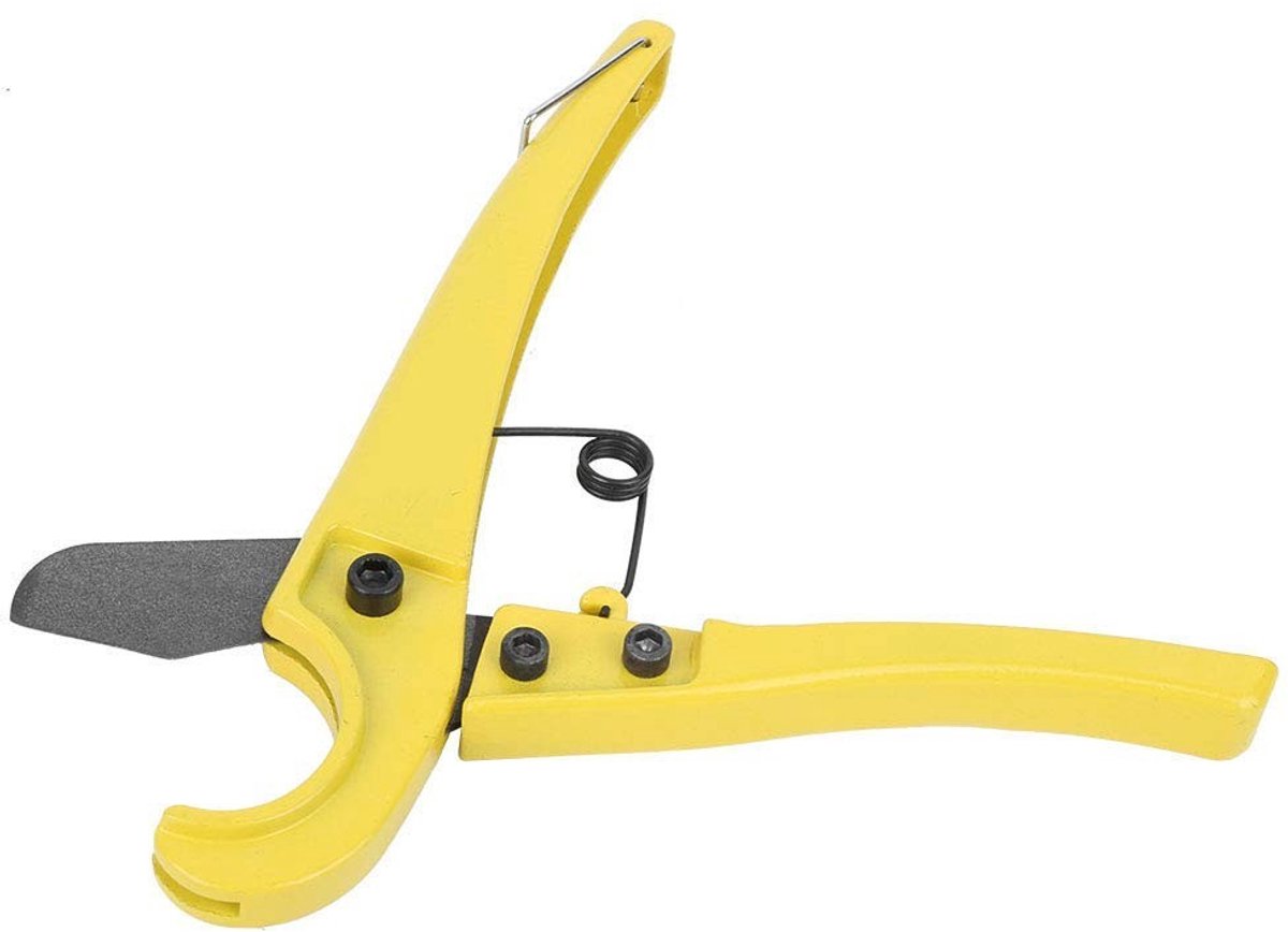 Dailygoods- Pijpsnijder Antislip - Kunststof Buis Schaar - Kniptang Staal - Sanitair Snijgereedschap - Voor PVC Buis tot 35 mm - Premium Materiaal - Buissnijder