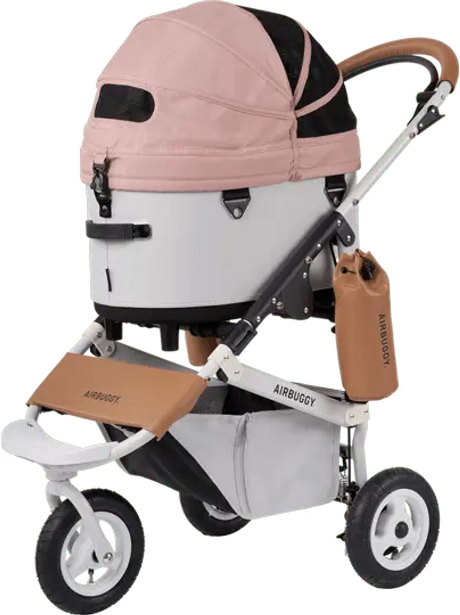 AirBuggy DOME 3 Set Regular – Salmon Berry - Luxe wandelwagen voor huisdieren - Honden buggie