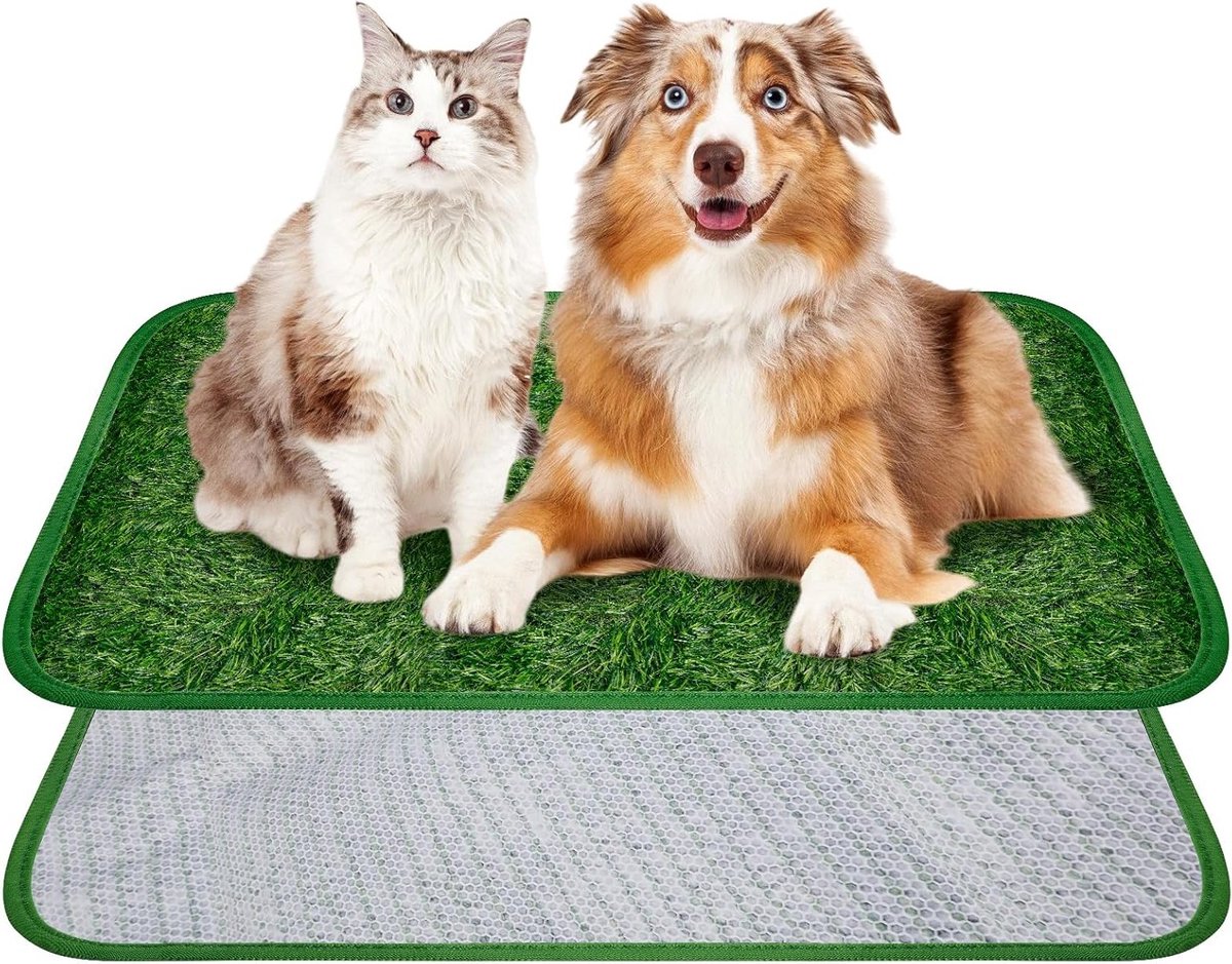 Herbruikbaar Honden Toilet - Kunstgras Tapijt 50 x 70 cm, Gemakkelijk Schoon te Maken, Waterdicht, Ideaal voor Binnen en Buiten, Hondenbed, Huisdier Accessoires