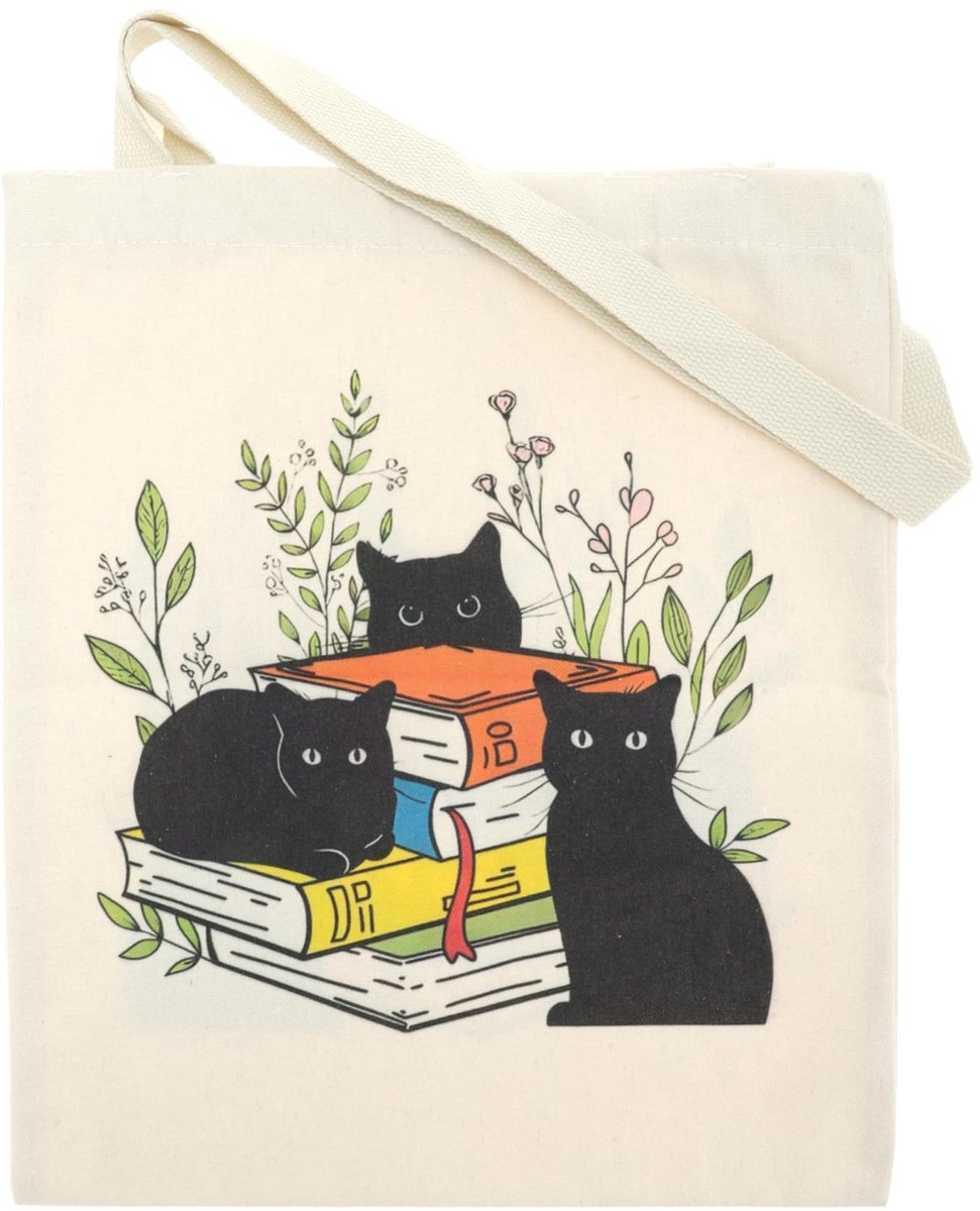 Dailygoods- Boodschappentas Herbruikbaar - Canvas - Duurzaam - Robuust - Versterkte naden - Ideaal voor winkelen/beach - Herbruikbare Tas