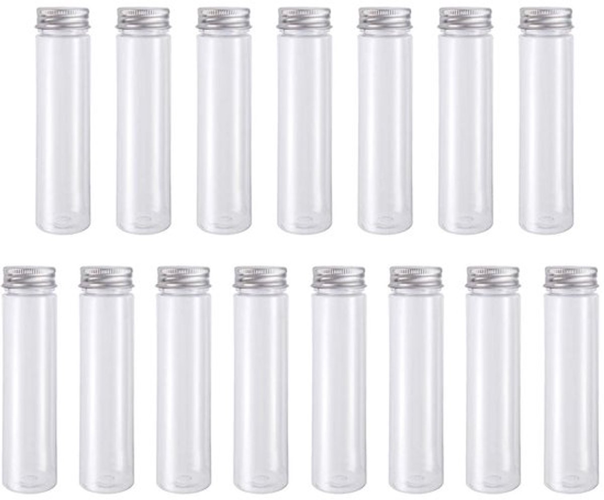 Dailygoody - Testbuizen - 15 stuks 110 ml - Lekvrije schroefdoppen