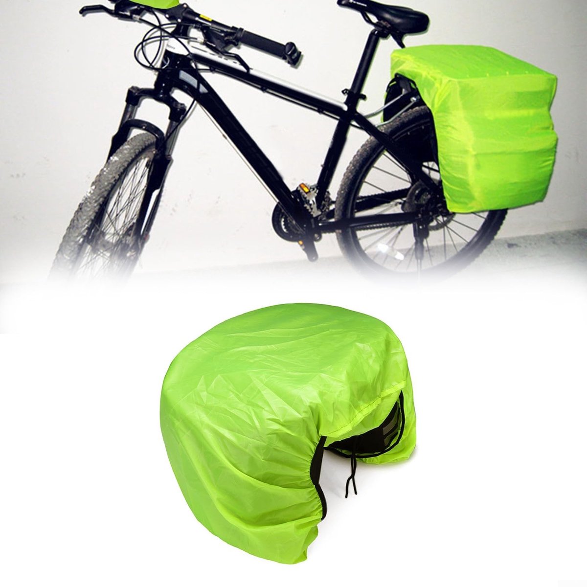 ZEYNOMAX- Bagagedragertas Lichtgewicht - Waterdichte Hoes - Stofdichte Bescherming - Opvouwbaar - Geschikt voor Achterdrager - Hoogwaardige Polyester - Fietstas