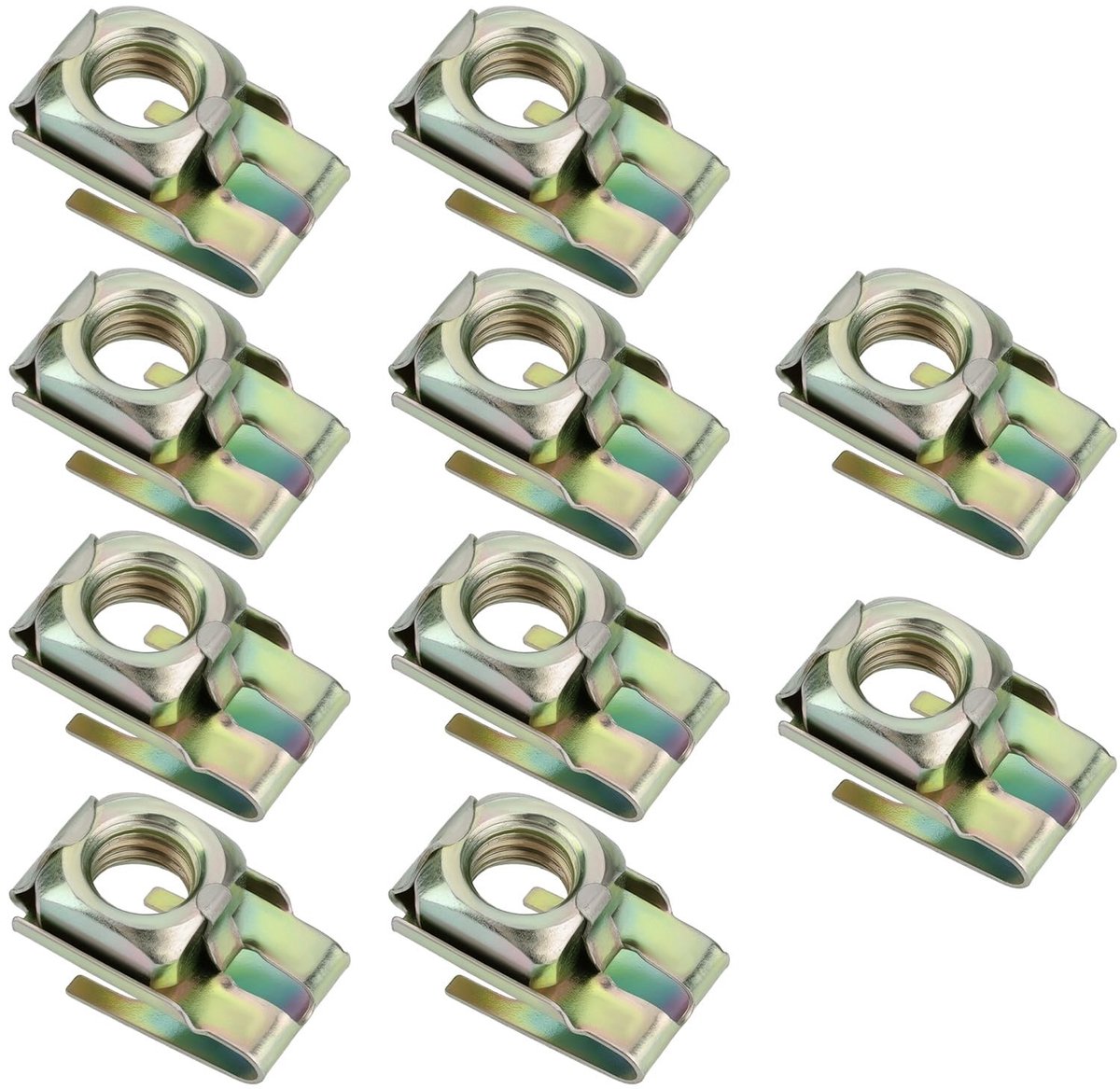 ZEYNOMAX- Scharnier Vervangingsset 10 Stuks - Scharnier Reparatie Plaat - Compatibel met Land Rover - Schotdeur Scharnieren - OEM MRC2178 - Metaal - Deurscharnier