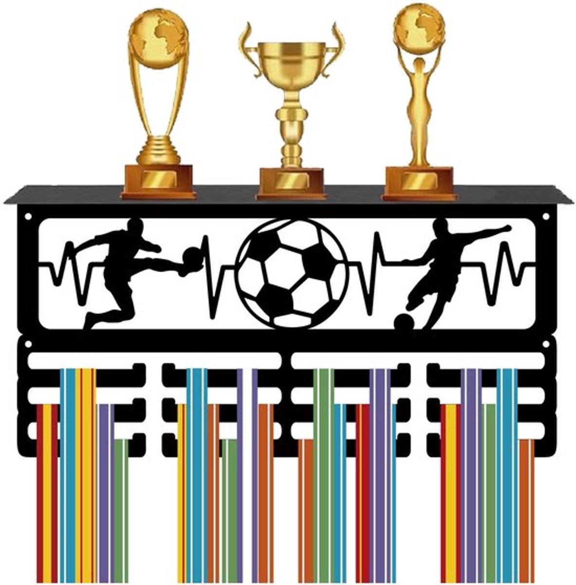 Dailygoody - Voetbal medaille hanger - Medaille display - Trofee