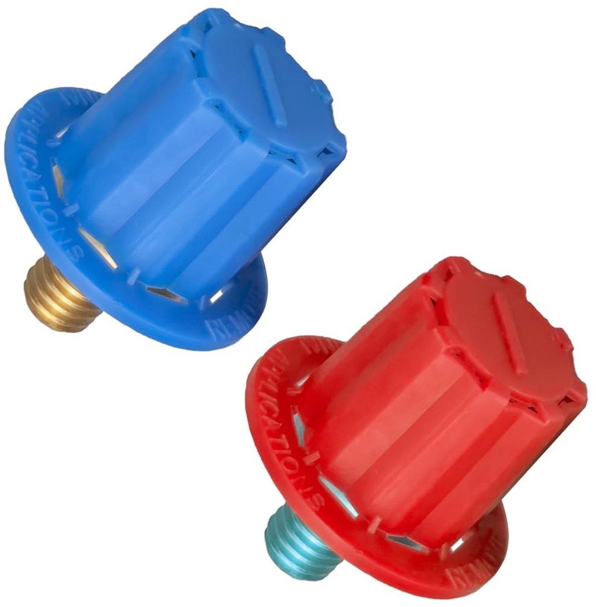 Dailygoods - Set van 2 Messing Batterijpoladapters voor Autoaccu's