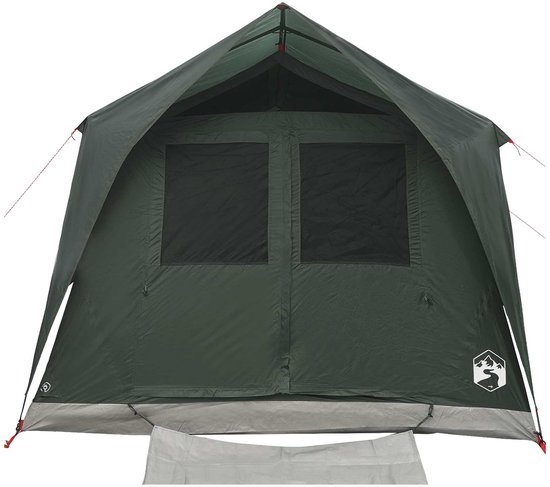 vidaXL - Tunneltent - met - dak - Legergroen - 10-persoons - Polyester - en - Staal van Vidaxl — afbeelding 2