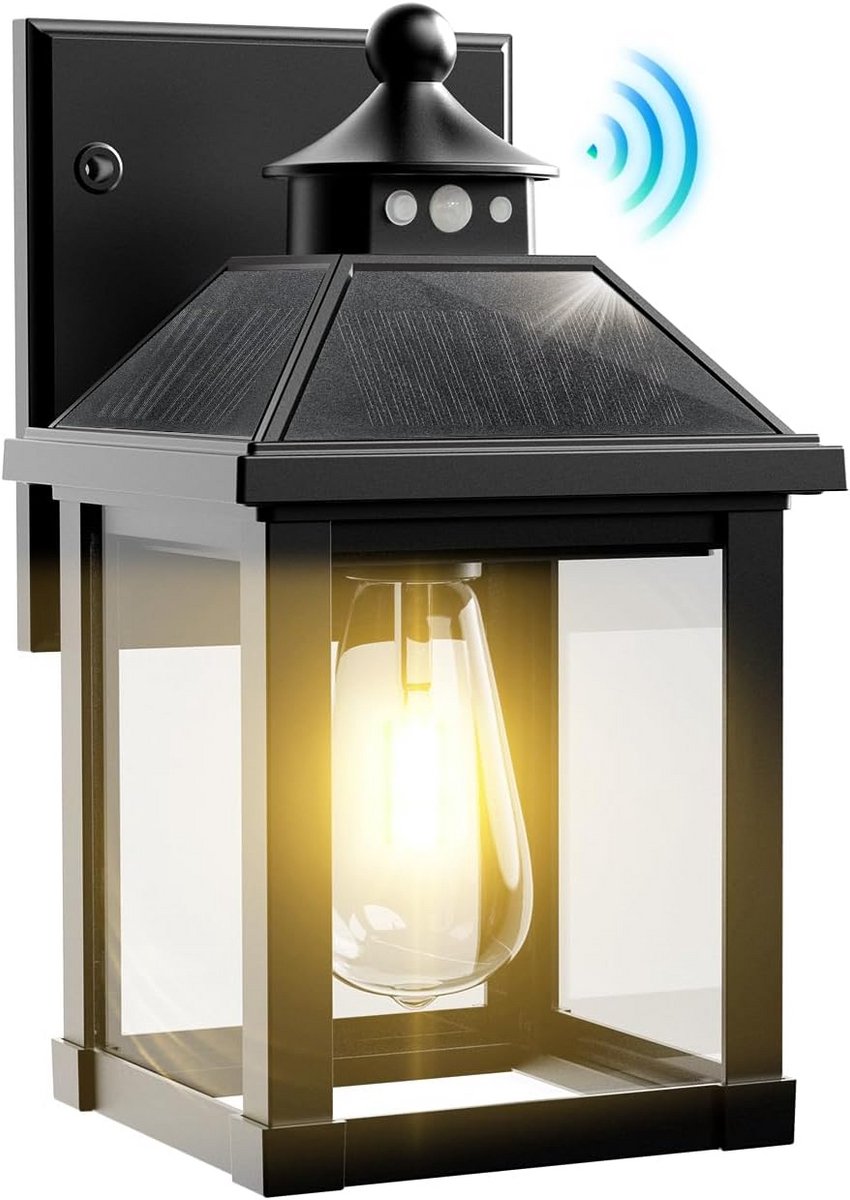 Solar Tuinverlichting - Buitenlamp LED - Pad Verlichten - Bewegingssensor - 1 Stuk - Antraciet