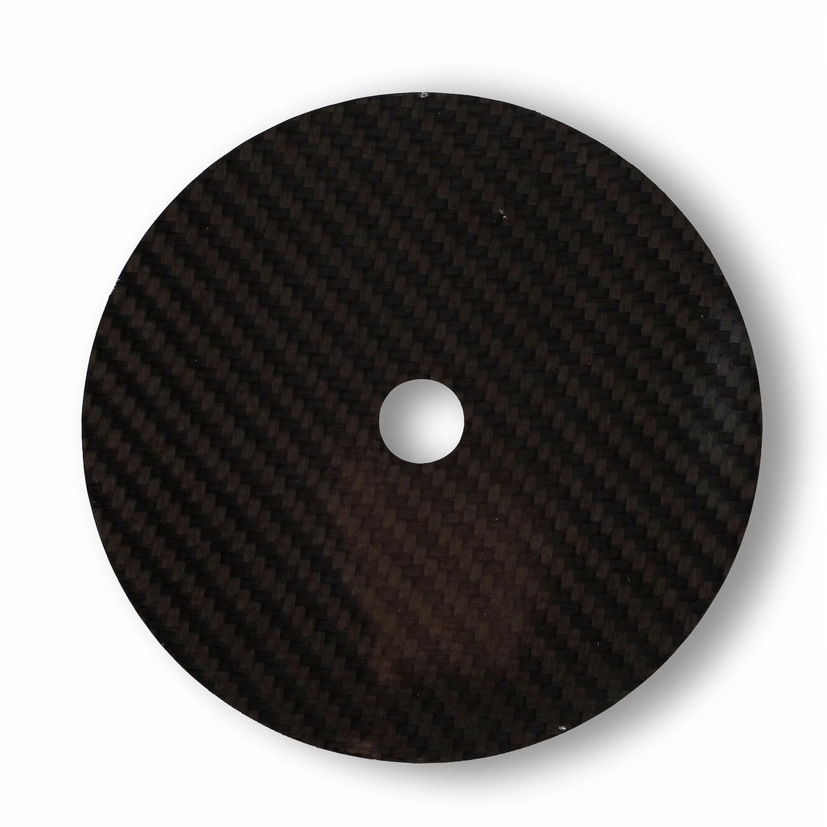 Dailygoods- CD Mat Vibration Absorptie - HIFI CD Mat - Carbon Fiber - CD Tuning Pad - 0.2mm Dikte - 12mm Center Gat - CD Stabilizer