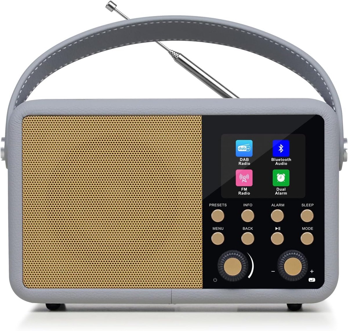 Digitale Radio - Draagbare Radio - Muziek Luisteren - Kleurendisplay - 21x13x10 cm - Zwart