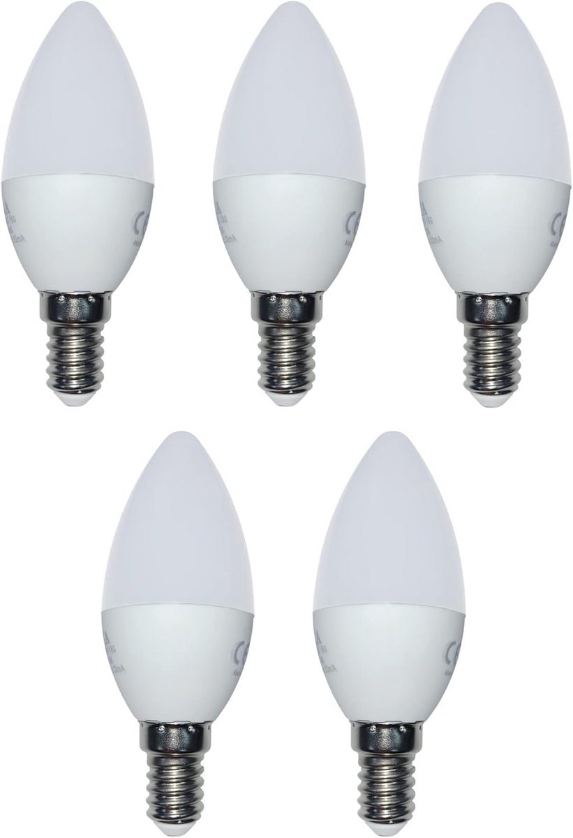 LED Kaarslamp Set - Energiebesparende Lamp - Sfeerverlichting Creëren - Warm Wit Licht - 5