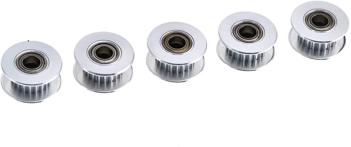 Dailygoods- Idler Katrol 20 Tanden - 3D Printer Accessoires - Aluminiumlegering - H-type Synchrone Katrol - Duurzaam - 7mm Tandbreedte