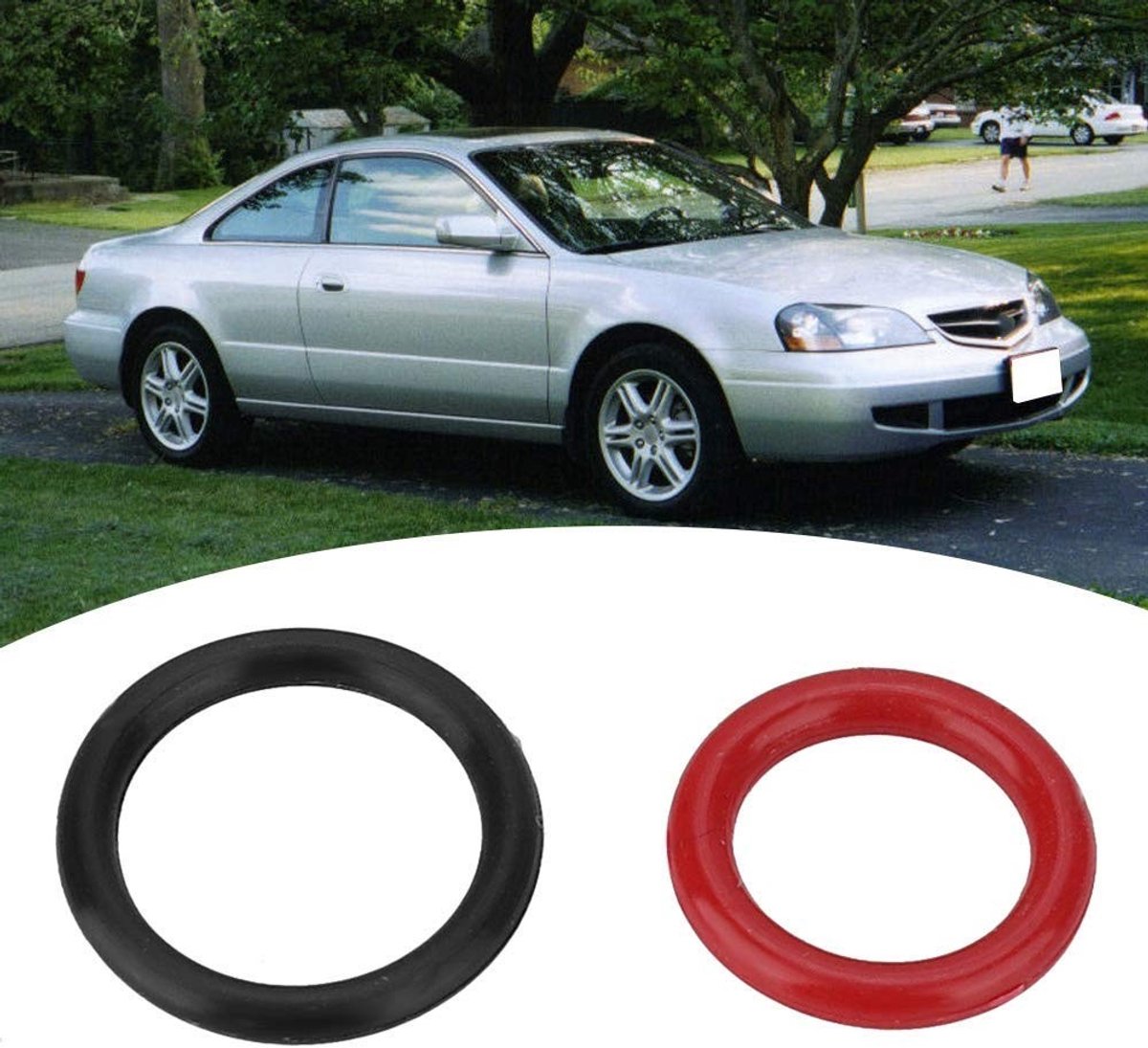 Dailygoods- O-ring hoogwaardig rubber - 2 stuks - stuurpomp afdichting - slijtvast - hoge elasticiteit - duurzame oplossing - Afdichtring