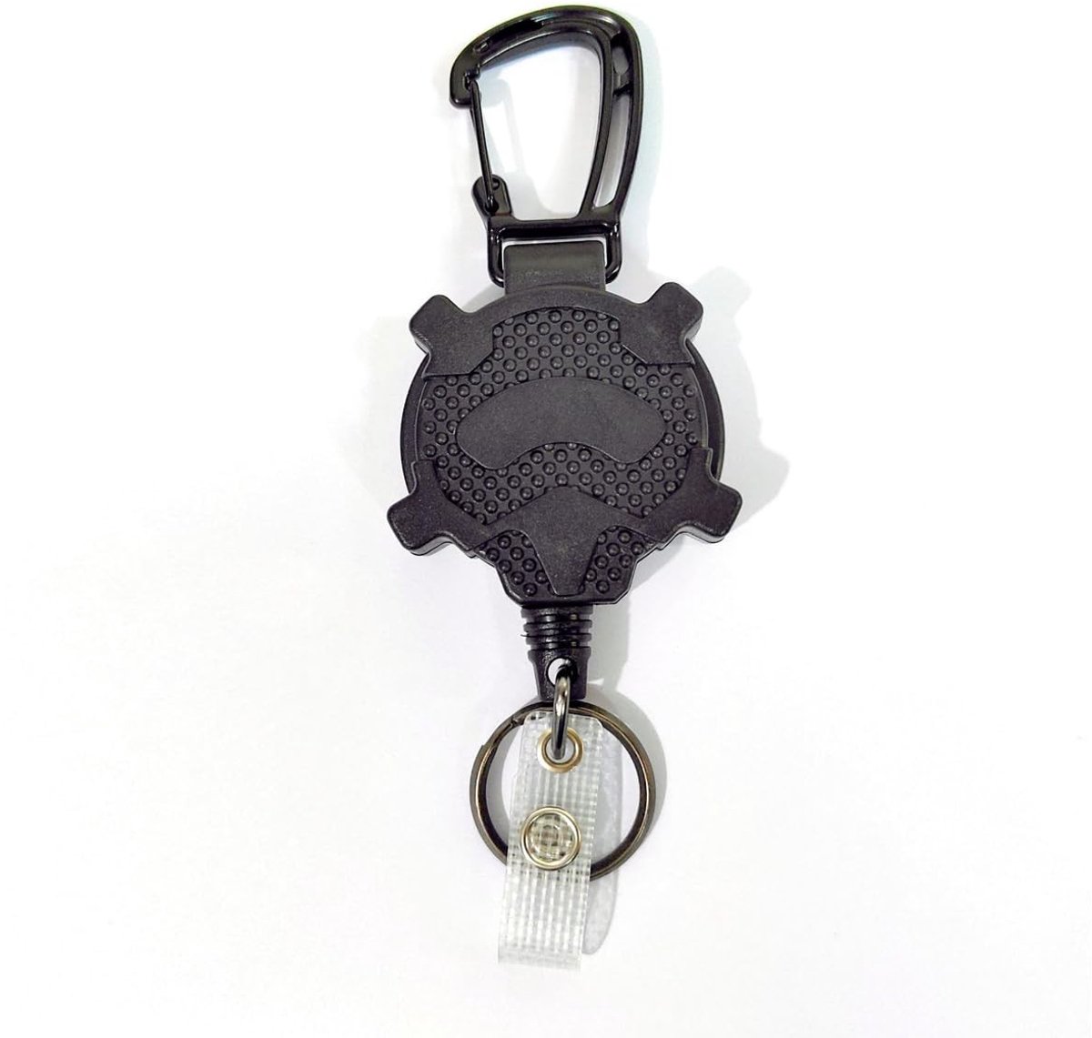 Dailygoods - Uitschuifbare Sleutelhanger met Karabijnhaak - Intrekbare ID Houder 60cm