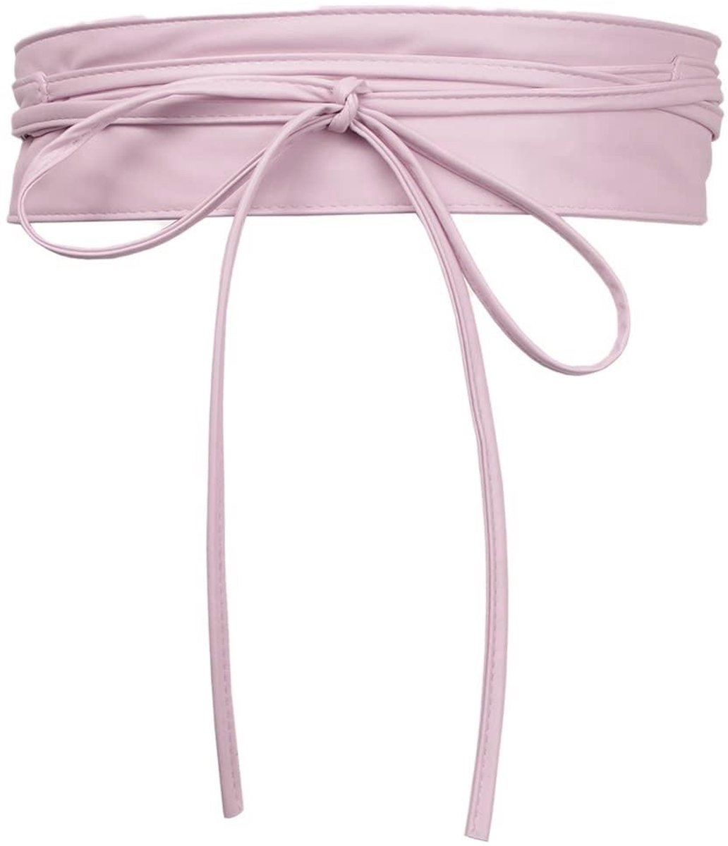 Dailygoods- Tailleriem Kunstleer - Brede Tailleband - Geschikt voor Tailleomvang 60-90 cm - Feestelijk - Meisjes/Dames - Breedte 6,5 cm - Riem