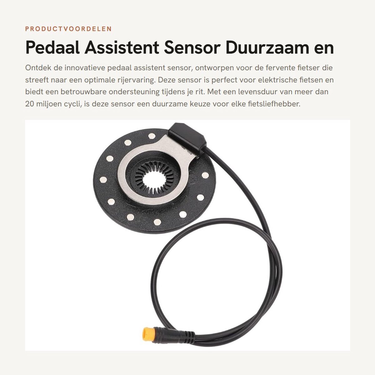 Power Pedal Assist Sensor 12 Magneten Rechts Dual Hall Sensor Fiets