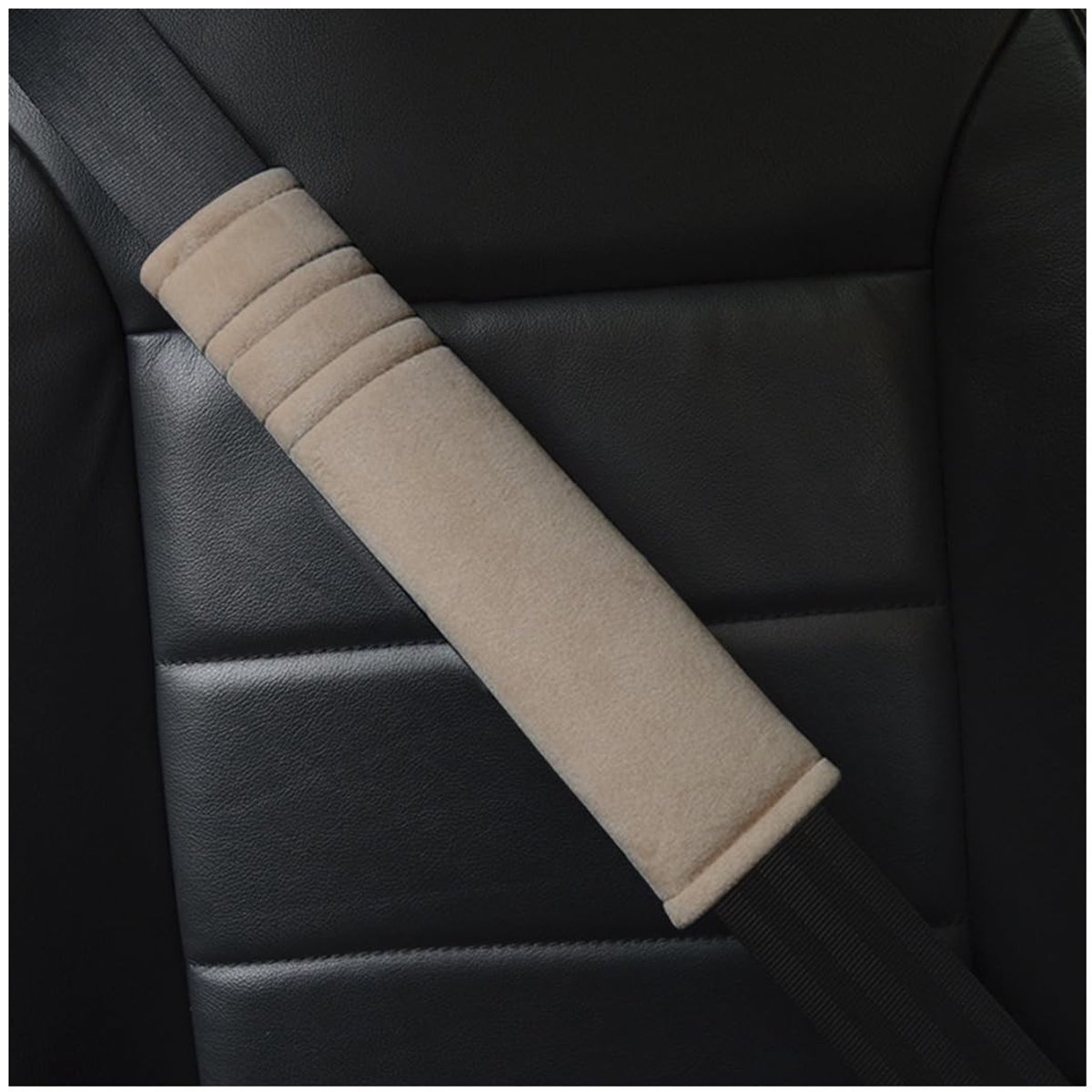 Dailygoods- Veiligheidsgordel Schouderkussen - 2 Stuks - Ultrazacht Pluche - Universeel - Bescherming - Comfortabele Riem 25 cm - Gordelkussen
