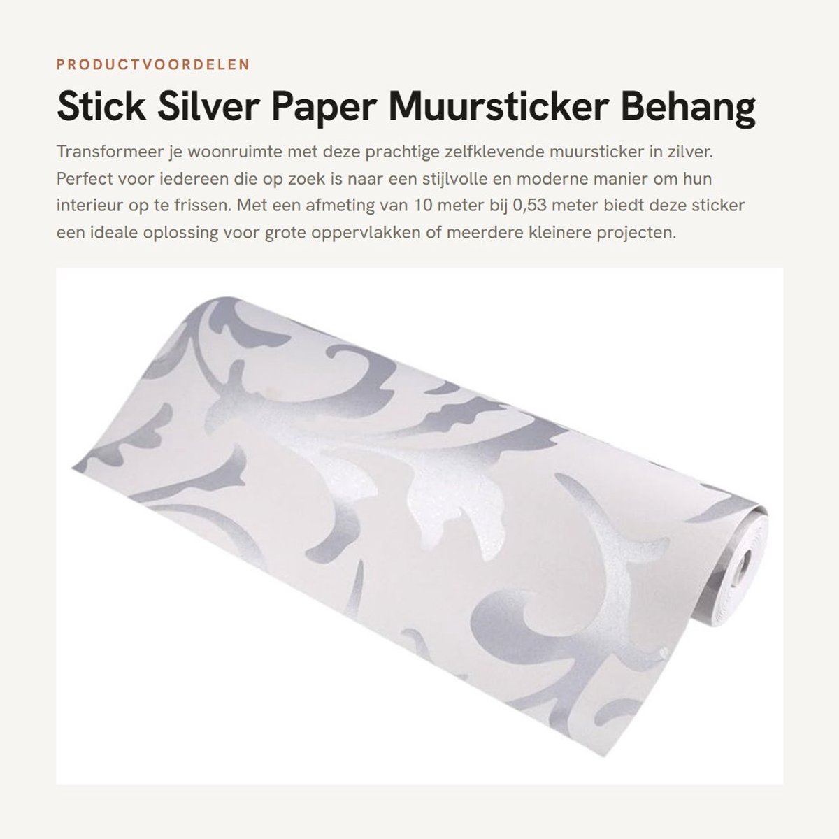 Dailygoods- Muursticker Zelfklevend Behang - Wanddecoratie Woonkamer - Muurdecoratie - 10 x 0 cm - Schitterende Afwerking - Eenvoudig aan te brengen