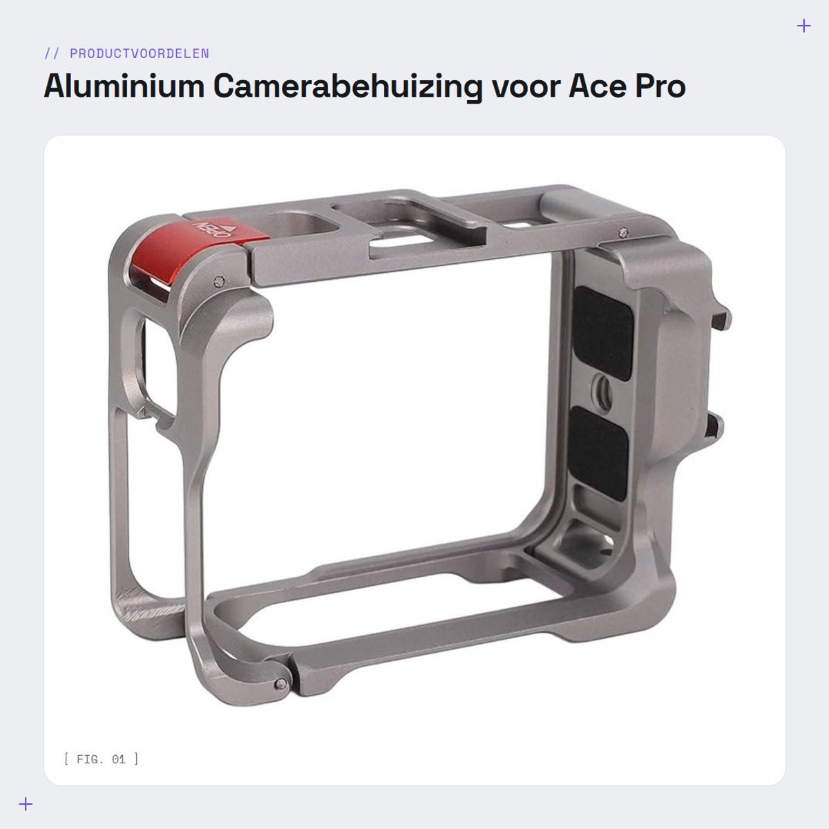 Dailygoods- Camerabehuizing Lichtgewicht - Aluminiumlegering - Schokbestendig - Snelle Montage - Flip-Topontwerp - Camera Beschermende Behuizing - Camera Cage