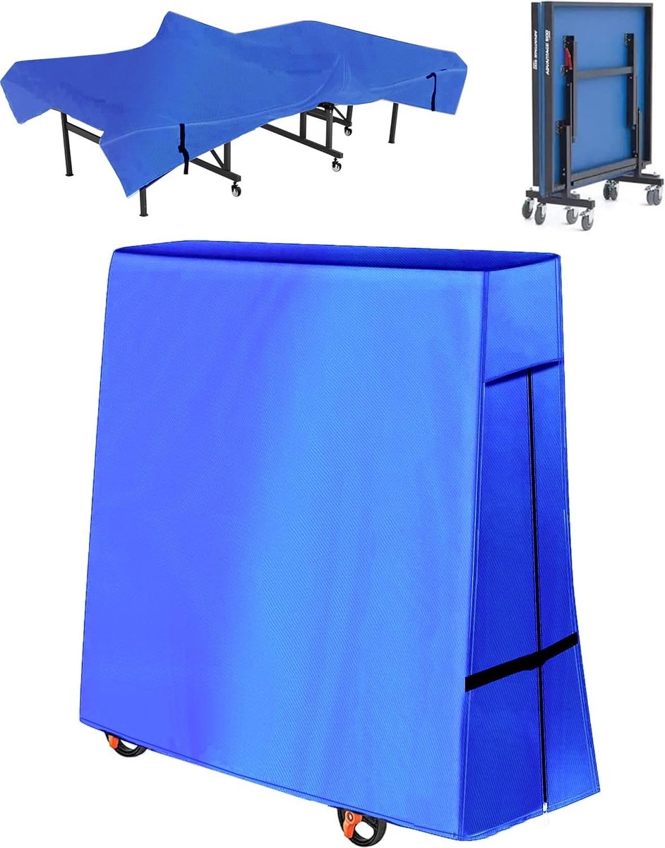 Ping Pong Tafelhoes - Tafeltennis Cover - Tafel Beschermen - Waterdicht 600D Materiaal - Universeel 284x173cm - Zwart