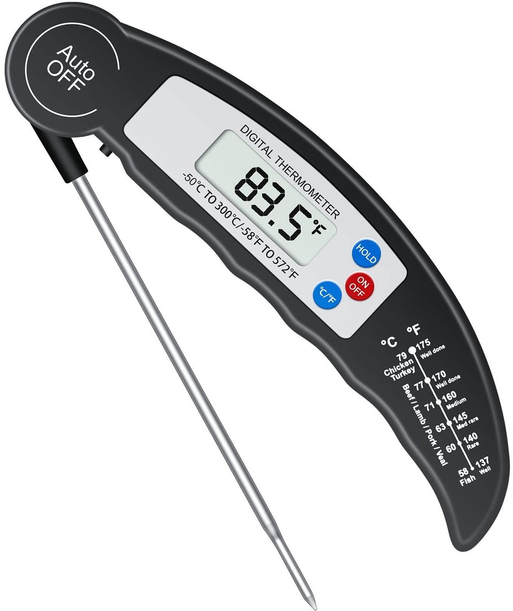 Dailygoods - Grill Thermometer - Digitale Vlees Thermometer - 3s Snelle Meting - Voor Keuken - Nauwkeurige Temperatuurmeting - Ideaal voor Gril...
