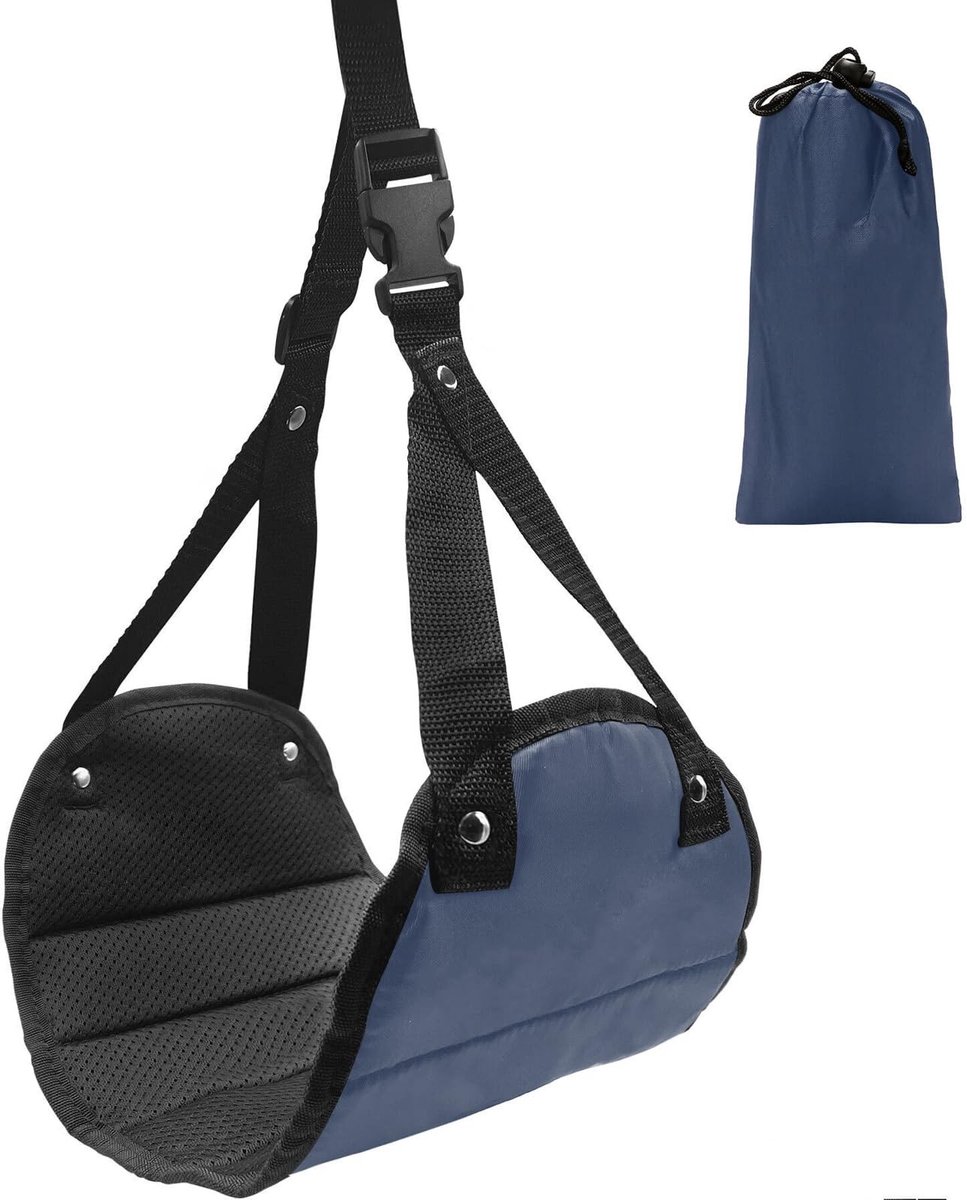 Dailygoods- Voetsteun Hoogte Verstelbaar - Draagbare Voetensteun - Voetsteun Reis - Voetsteun Onder Tafel - 2 Stuks - Oxford-doek - Reisvoetsteun