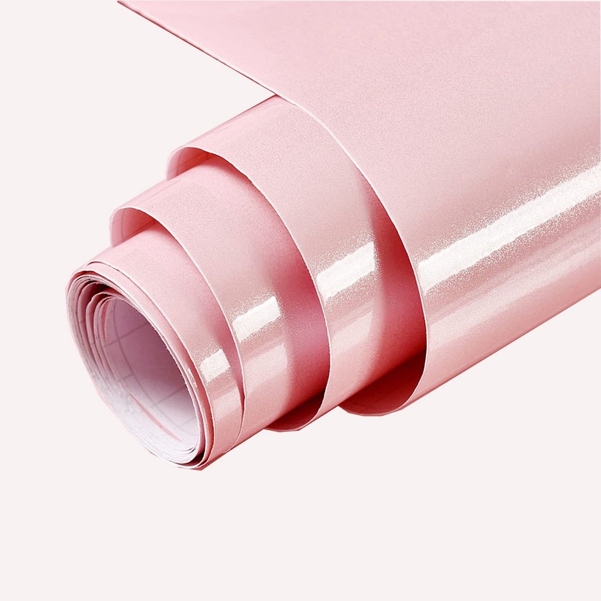 Dailygoods- Vinyl Wrap - Roze Kleur - 2 Stuks - Zelfklevend - 140 cm x 40 cm - Glanzend - Perfect voor Meubels - Plakfolie