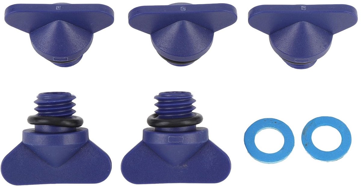 Dailygoods- Motorwaterplug Vervanging Mercruiser - Engine Diring Plug - ABS-materiaal - Efficiënt Lekkage Voorkomen - OE-nummers 22 806608A02/8M0119211 - 5 stuks - Afvoerplug