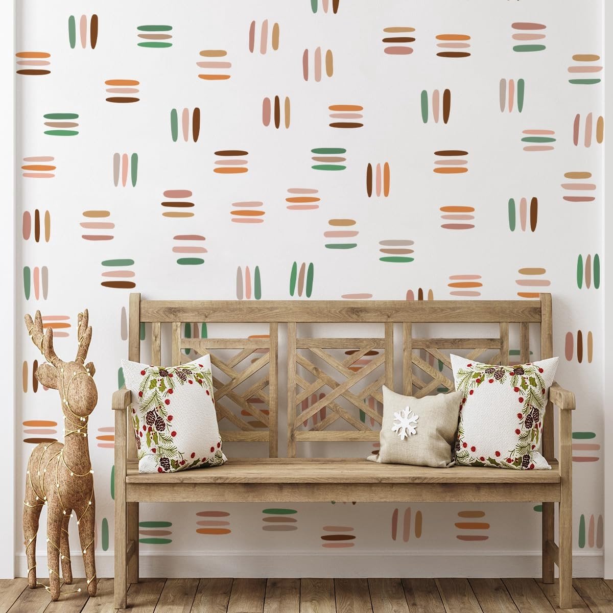 Dailygoods- Muursticker Moderne Abstracte Geometrische Wanddecoratie - Muurkunst - Decoratie voor Woonkamer/Slaapkamer - Verwijderbaar - Zelfklevend - Vinyl