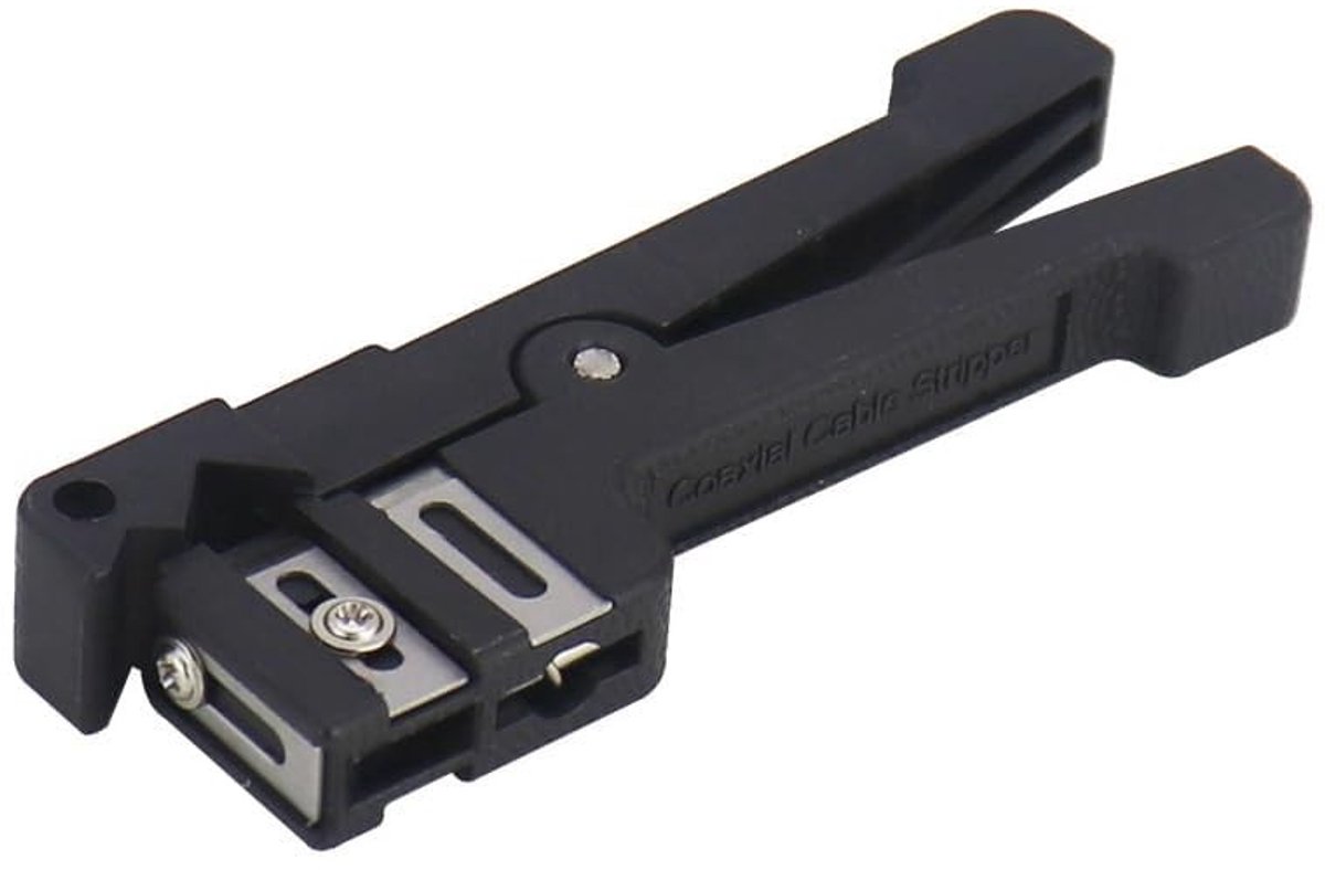 Dailygoods- Glasvezelkabelstrip-gereedschapsset Professioneel - Instelbare Stripdiepte - Horizontale Kabelstripper - Geschikt voor 4,8-7,9 mm - Drie Rechte Randen - Veilig en Nauwkeurig Strippen